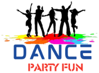 Dance Party Fun Logo